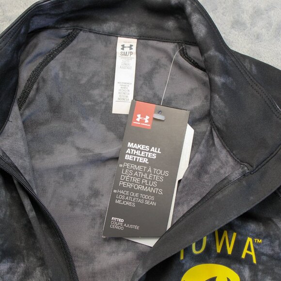 Iowa Hawkeyes 1/2 Zip Long Sleeve Pullover Women's Fitted Size Small Petite - Picture 6 of 8